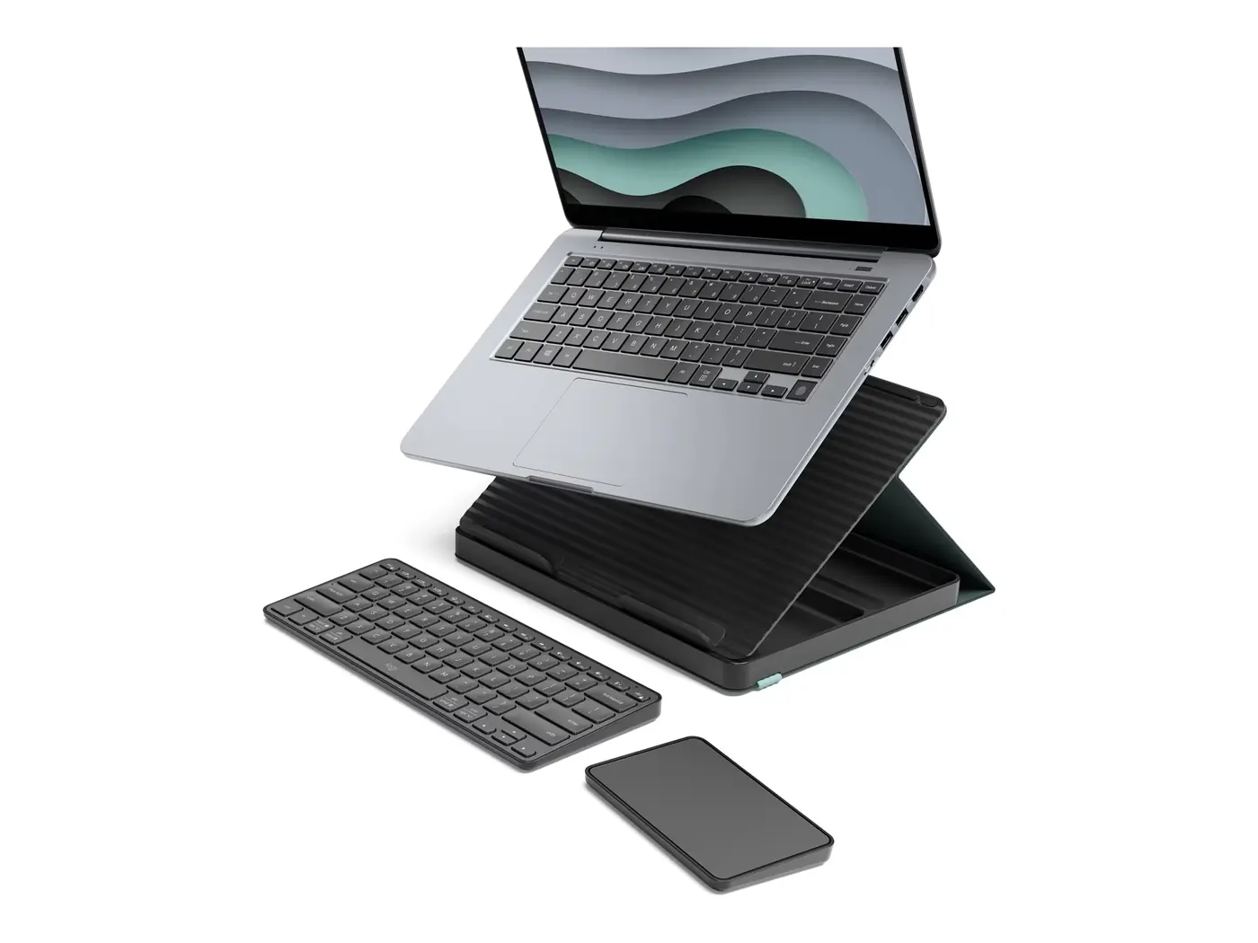 Logitech Casa Pop-Up Desk kit, part 920-011236 — Classic Chic (Logitech deep green/graphite palette; Amazon labels the exact child Green/Black)